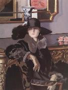 Francis Campbell Boileau Cadell Lady in Black oil painting